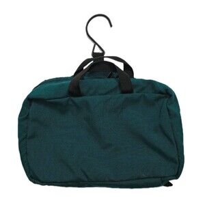 Sun Dog Personal Travel Bag Vintage Toiletry Organizer Hanging Shower Green